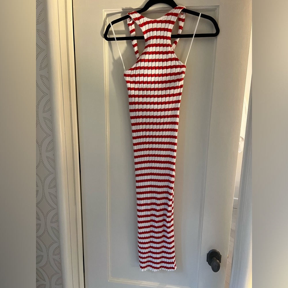 Zara Striped Midi Dress